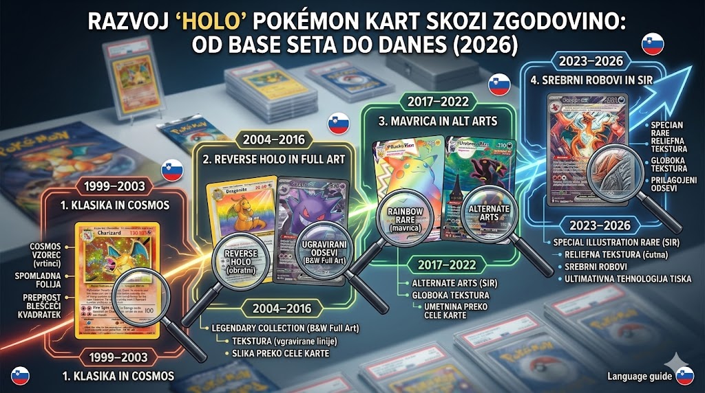 Rnazvoj “Holo” kart skozi zgodovino: Od Base Seta do danes