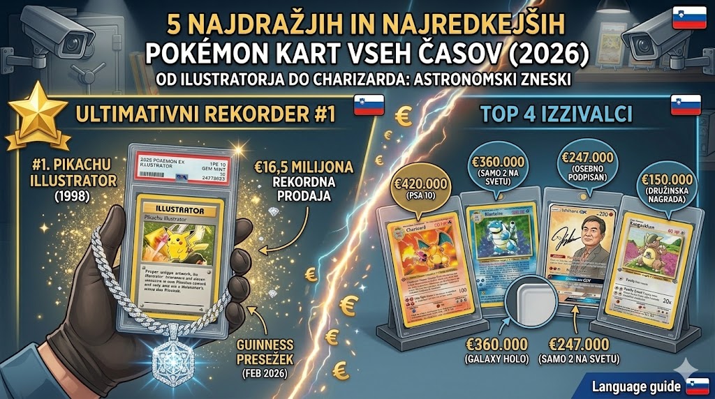 5 najdražjih in najredkejših Pokémon kart vseh časov