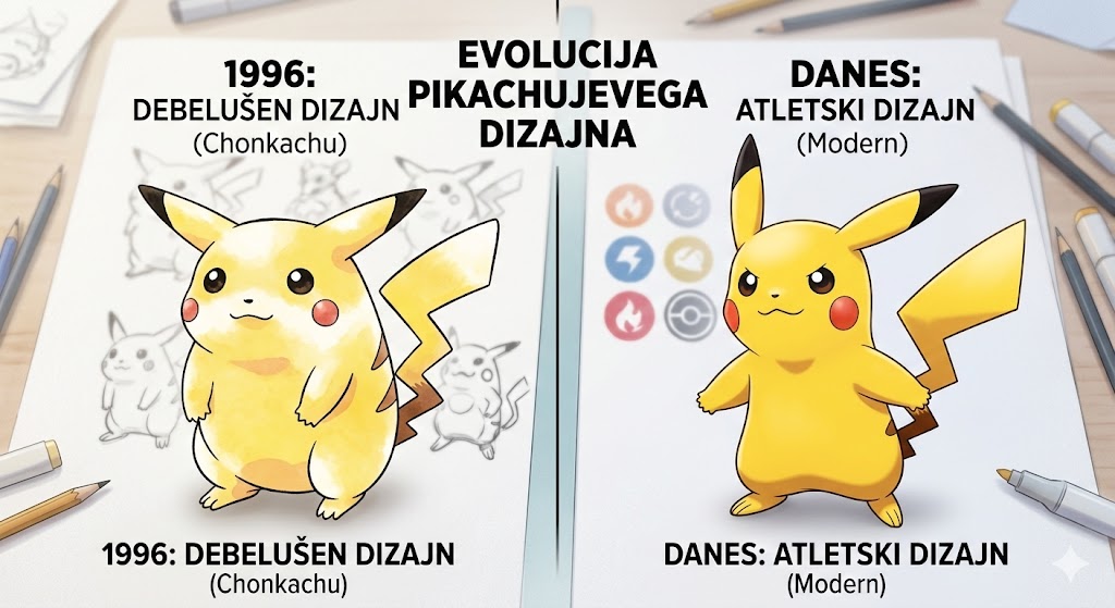 Skrivnost izgube teže: Zakaj je Pikachu skozi leta drastično shujšala?